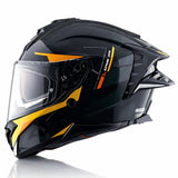 AXOR BRUTALE KRYPTIC DUAL SPOILER HELMET BLACK YELLO