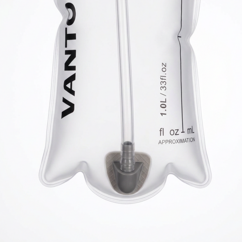 Vantora 1L Hydration Bladder - Premium Leak-Proof Water Reservoir for Backpacks | 100% BPA-Free TPU | Wide-Mouth Slide Seal & High-Flow Bite Valve | For Hiking, Riding, and Travel