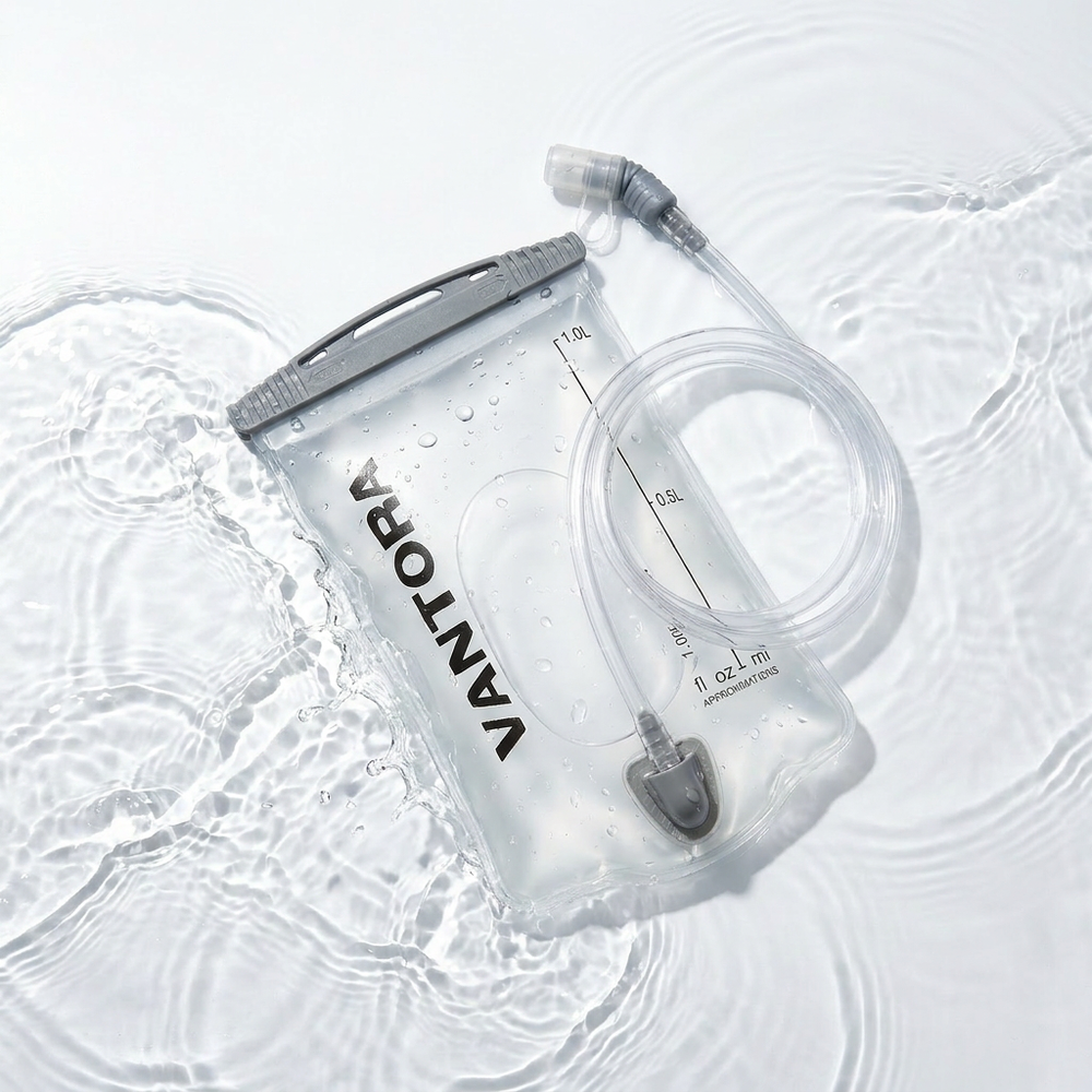 Vantora 1L Hydration Bladder - Premium Leak-Proof Water Reservoir for Backpacks | 100% BPA-Free TPU | Wide-Mouth Slide Seal & High-Flow Bite Valve | For Hiking, Riding, and Travel