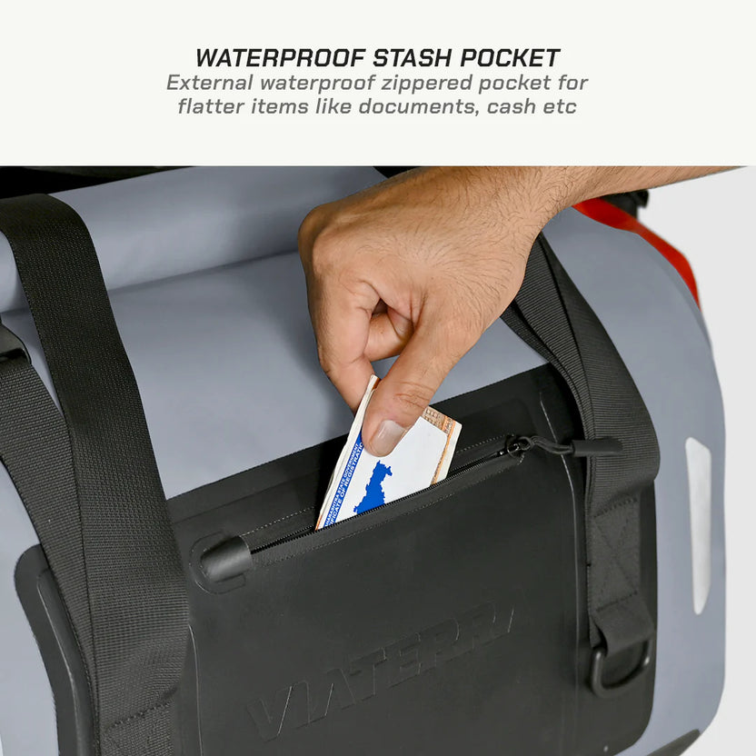 ViaTerra DryBag 40L - 100% Waterproof Motorcycle Tailbag (Universal)