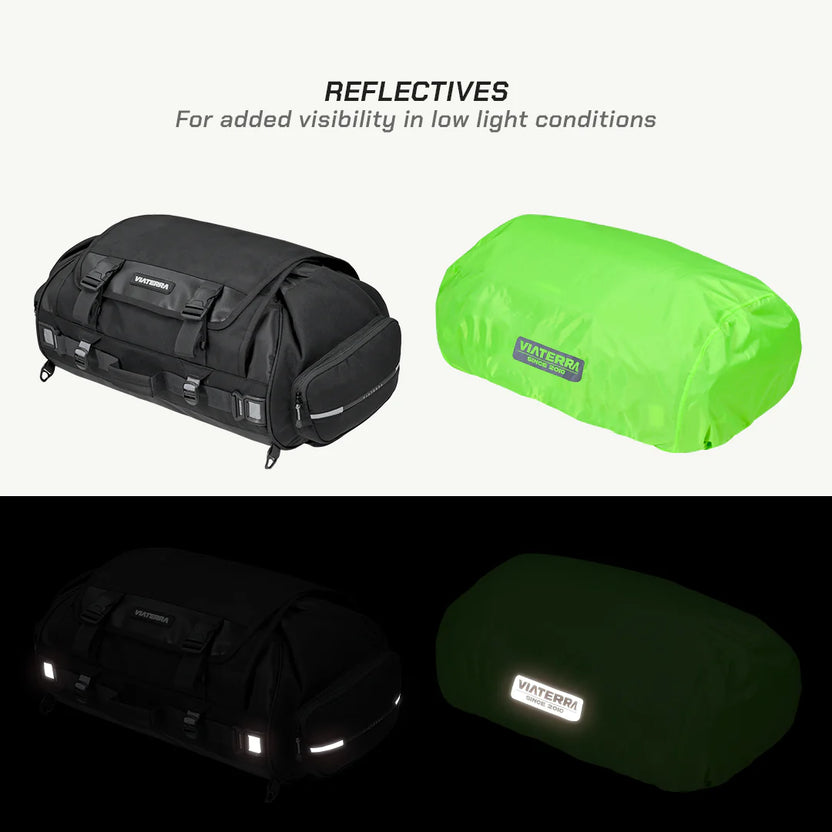 VIATERRA RTW SERIES - HAMMERHEAD 75 UNIVERSAL MOTORCYCLE TAILBAG