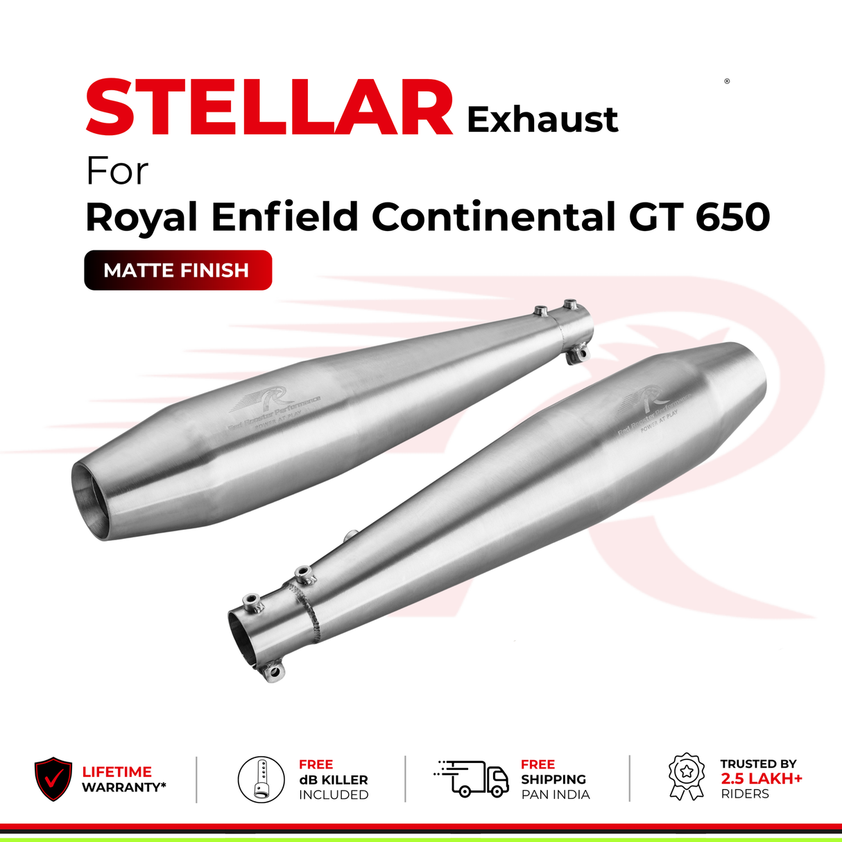 Red rooster stellar for GT/Interceptor 650