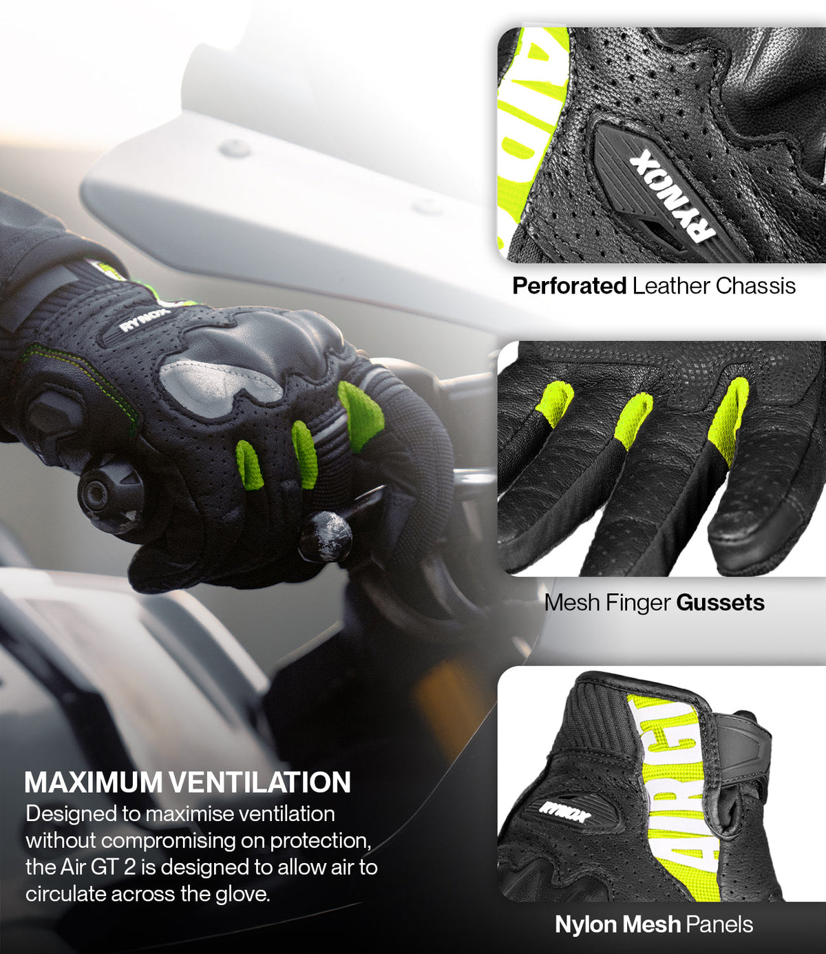 Rynox air gt 2 gloves