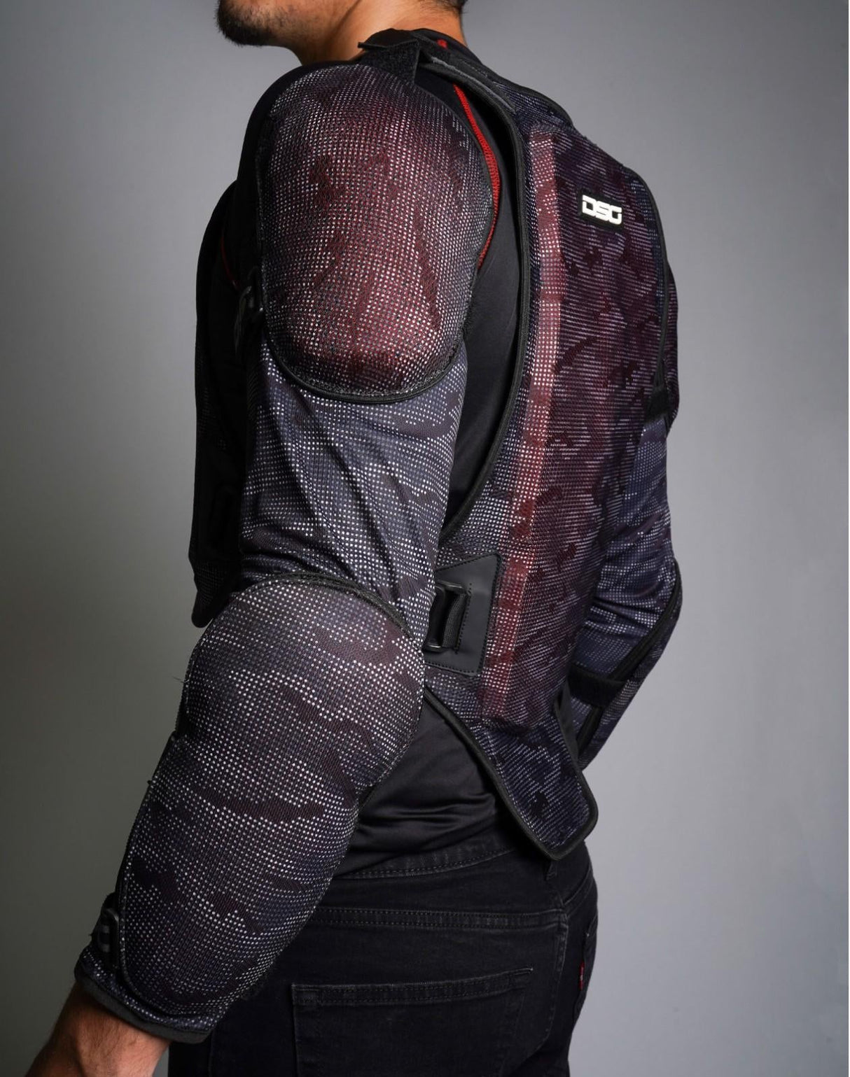 DSG Bionic ADV Protector Riding Jacket Camo Grey