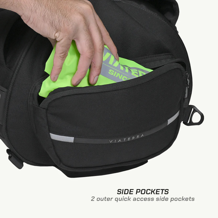 VIATERRA RTW SERIES - HAMMERHEAD 75 UNIVERSAL MOTORCYCLE TAILBAG