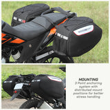 Condor 2UP 64L Waterproof Motorcycle Saddlebags