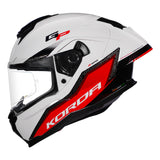 KORDA SONIC GP RAPIDE WHITE RED HELMET