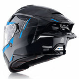 AXOR BRUTALE KRYPTIC DUAL SPOILER HELMET BLACK BLUE